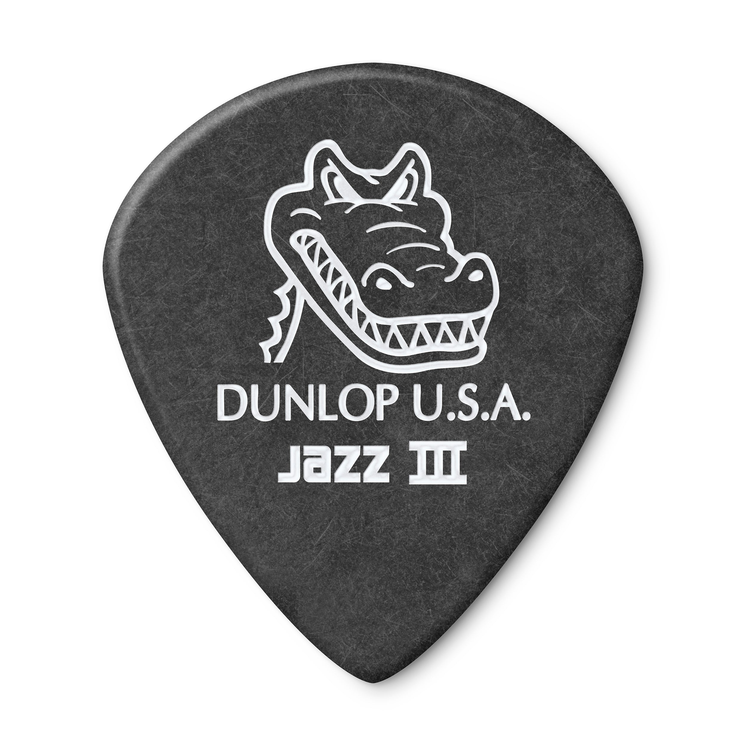 JIM DUNLOP | 140GJ3 | Gator Grip Jazz III Pick. JIM DUNLOP | 140GJ3 | Gator Grip Jazz III Pick.